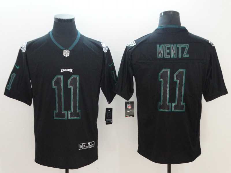 Nike Eagles 11 Carson Wentz Black Shadow Legend Limited Jersey,We sell and wholesale Nike Eagles 11 Carson Wentz Black Shadow Legend Limited Jersey on line form chian!